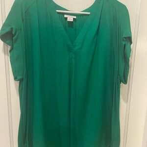 Liz Claiborne Green Relaxed Blouse
